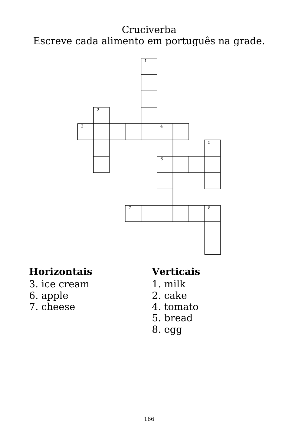 Crossword puzzle from the workbook